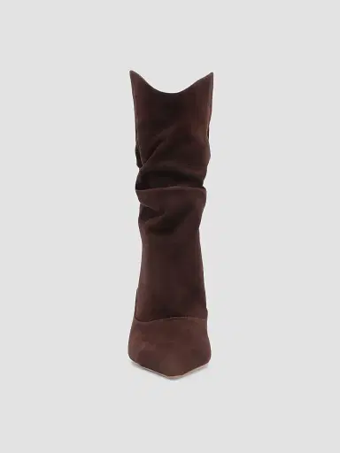 Schutz Women's Maryana Slouch 85MM Suede Boots - Maplewood | Thumbnail 6