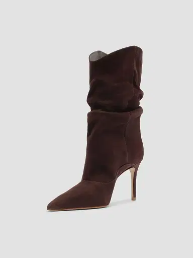 Schutz Women's Maryana Slouch 85MM Suede Boots - Maplewood | Thumbnail 8
