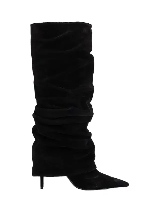 Schutz Women's Mikki Up Cloak 75MM Suede Slouch Boots - Black