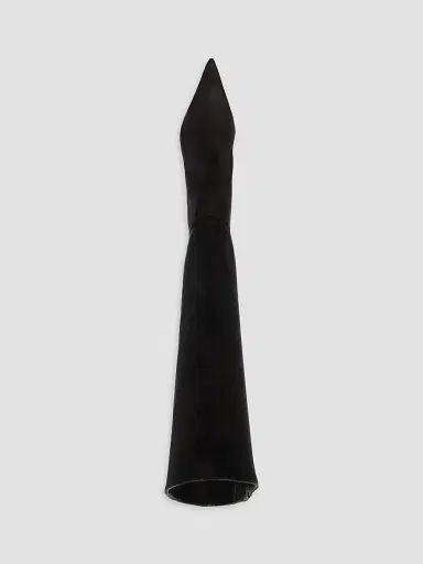 Schutz Women's Mikki 80MM Nubuck Leather Knee-High Boots - Black | Thumbnail 4