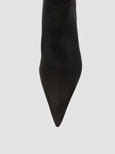 Schutz Women's Mikki 80MM Nubuck Leather Knee-High Boots - Black | Thumbnail 5