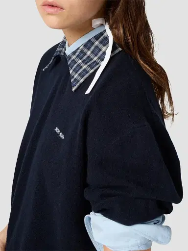 Miu Miu Women's Cashmere Polo Sweater | Thumbnail 6 Miu Miu Women's Cashmere Polo Sweater | Thumbnail 6