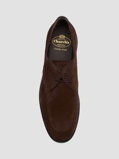 Church's Men's Salford Suede Derby Shoes - Brown | Thumbnail 3 Church's Men's Salford Suede Derby Shoes - Brown | Thumbnail 3