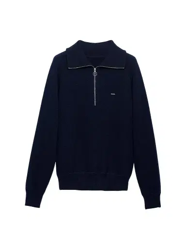 Prada Men's Wool and Cashmere Polo Sweater - Blue | Thumbnail 1