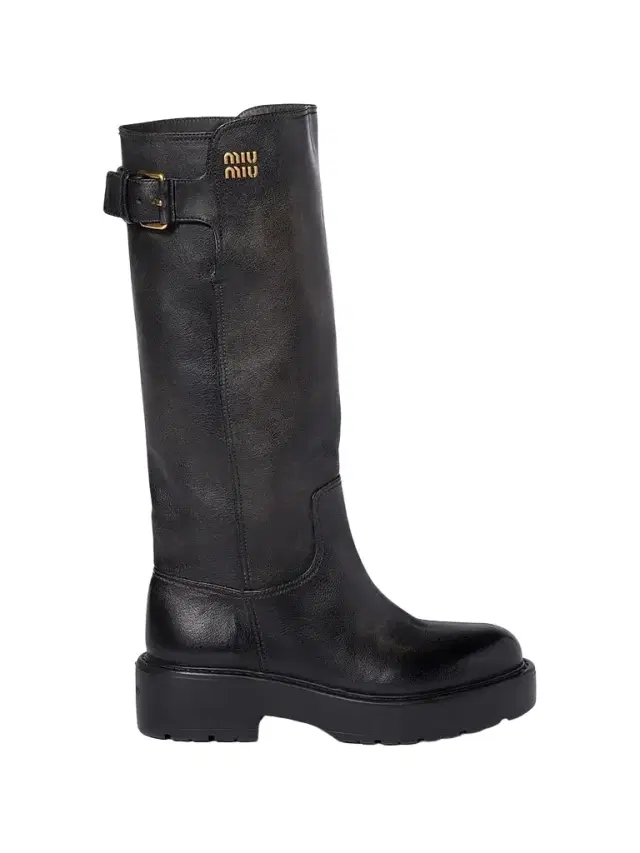 Miu Miu Women's Leather Boots - Black