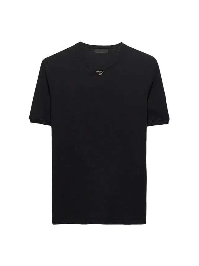 Prada Men's Cotton T-Shirt - Black