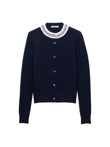 Prada Women's Wool and Cashmere Cardigan | Thumbnail 1 Prada Women's Wool and Cashmere Cardigan | Thumbnail 1