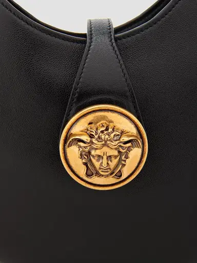 Versace Women's Medusa Leather Hobo Bag - Black Gold | Thumbnail 3