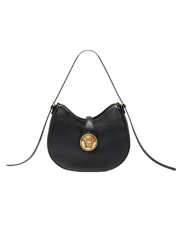 Versace Women's Medusa Leather Hobo Bag - Black Gold