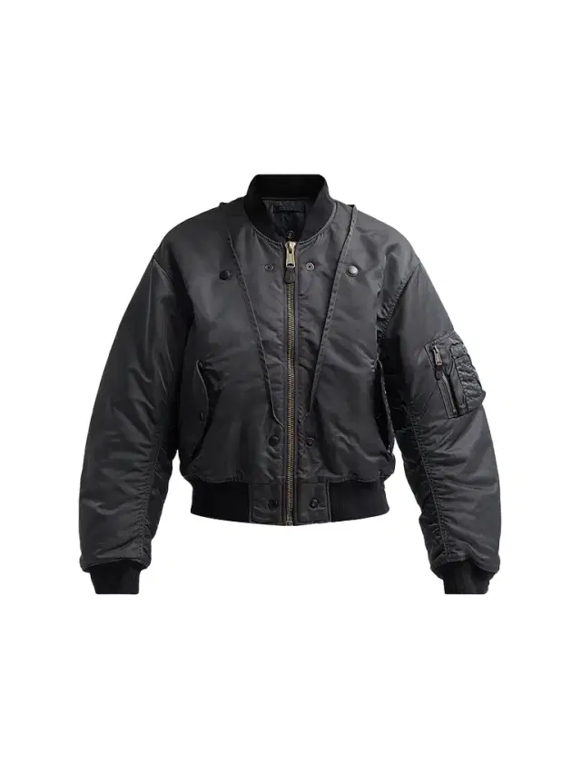 Maison Margiela Women's Reversible Nylon Twill Bomber Jacket - Dark Grey