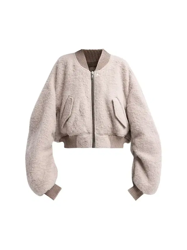 Rick Owens Women's Secchia Cropped Flight Bomber Jacket - Rose