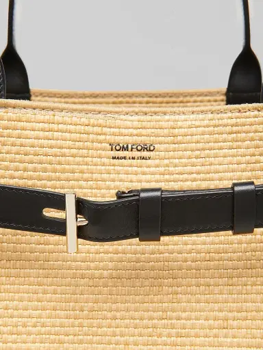 Tom Ford Women's Audrey Large Raffia Tote Bag | Thumbnail 6
