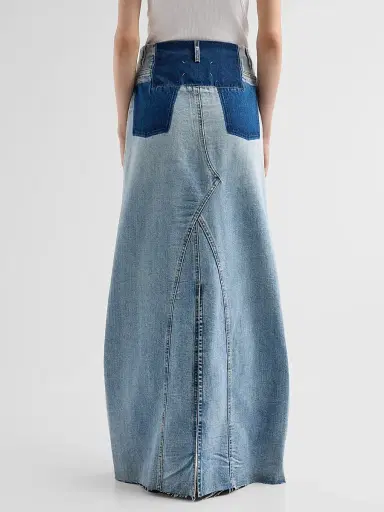 Maison Margiela Women's Waistless Denim Maxi Skirt | Thumbnail 3 Maison Margiela Women's Waistless Denim Maxi Skirt | Thumbnail 3
