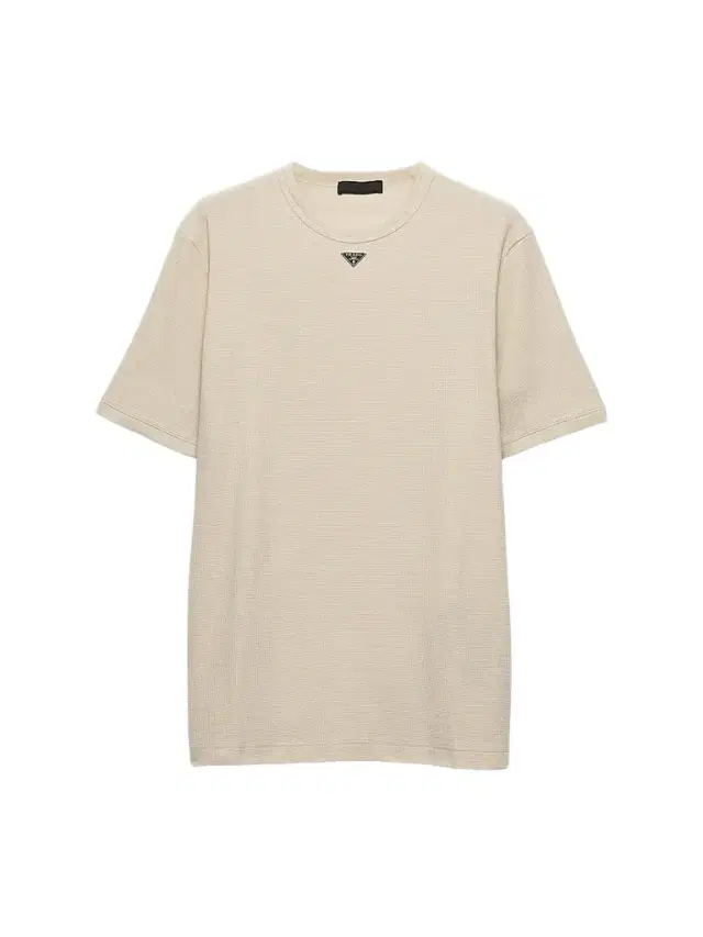 Prada Men's Cotton T-Shirt - Beige Khaki