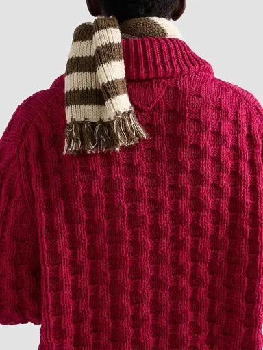 Prada Women's Wool Cardigan - Dark Pink | Thumbnail 7