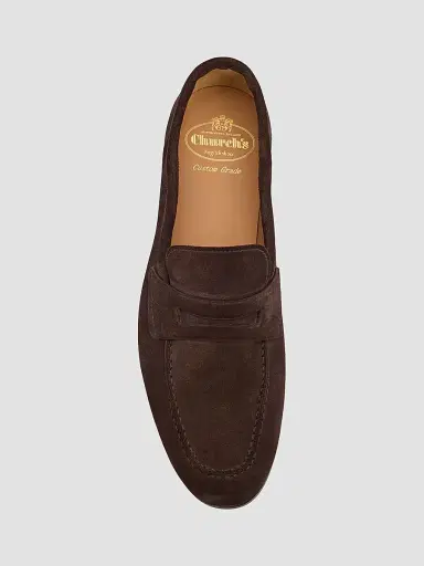 Church's Men's Milton Suede Penny Loafers - Ebony | Thumbnail 3