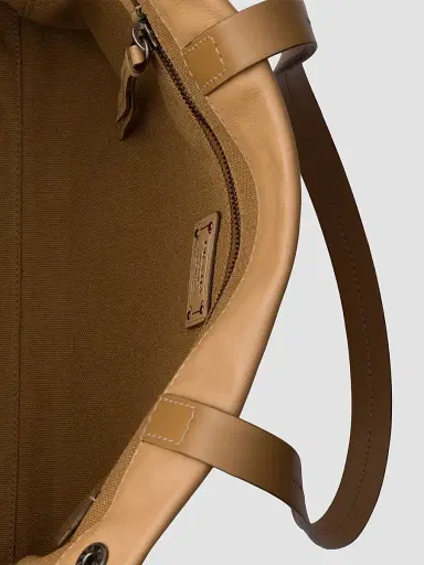 Prada Women's Route Large Leather Tote Bag - Beige Khaki | Thumbnail 6