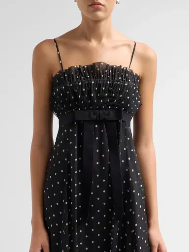 Zimmermann Women's Frill Pleated Maxi Dress - Black Dot - Size 10 | Thumbnail 5 Zimmermann Women's Frill Pleated Maxi Dress - Black Dot - Size 10 | Thumbnail 5