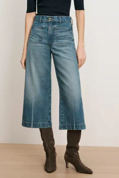 Veronica Beard Marlowe Patch Pocket Jean | Thumbnail 3