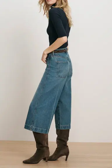 Veronica Beard Marlowe Patch Pocket Jean | Thumbnail 4