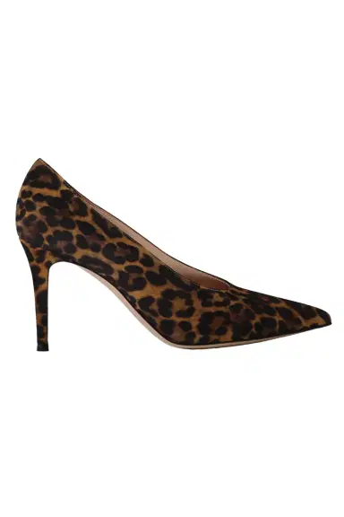Gianvito Rossi Robbie Pump 85 - Almond Leopard | Thumbnail 1