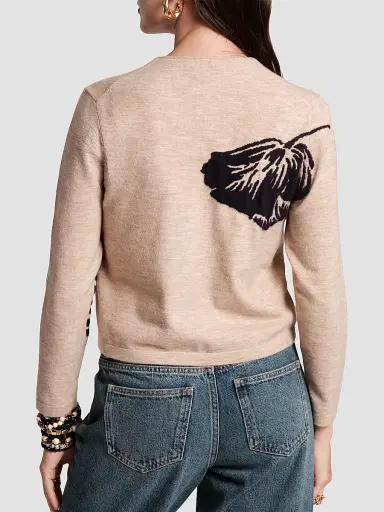 Frances Valentine Women's Darling Floral Merino Wool Cardigan | Thumbnail 2 Frances Valentine Women's Darling Floral Merino Wool Cardigan | Thumbnail 2