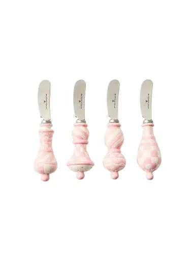 MacKenzie-Childs Rosy Check 4-Piece Party Spreader Set | Thumbnail 1