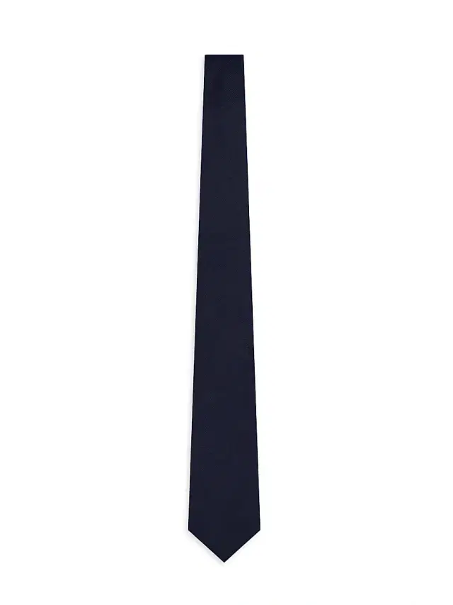 Giorgio Armani Men's Silk Twill Tie - Black Diamond