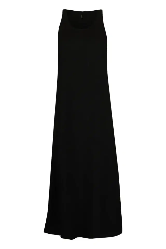 TOTEME Sleeveless Scoop Neck Sable Dress