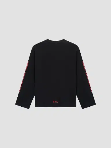 RTA Men's Curva Ultra Marceau Oversized Long-Sleeve Shirt - Black Payday | Thumbnail 2