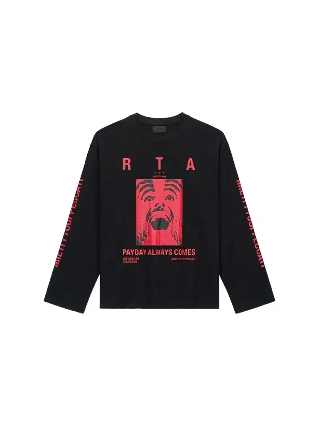 RTA Men's Curva Ultra Marceau Oversized Long-Sleeve Shirt - Black Payday