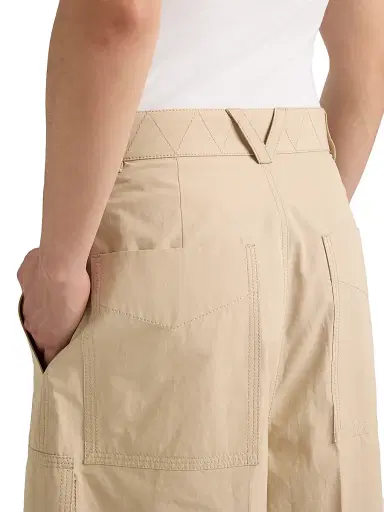 Bottega Veneta Men's Cotton Toile Cargo Shorts - Stucco | Thumbnail 6