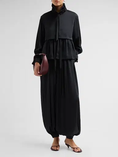 Cinq à Sept Women's Azira Ruffled Jacket - Black | Thumbnail 2