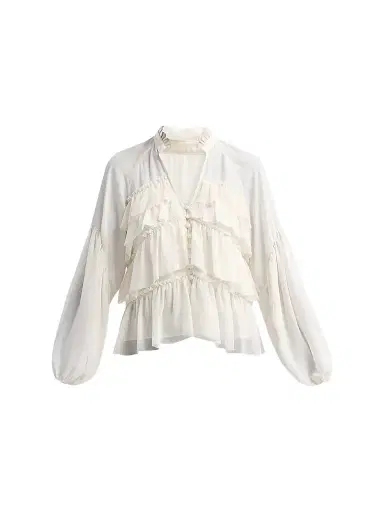 Cinq à Sept Women's Amoura Ruffle Top - | Thumbnail 1