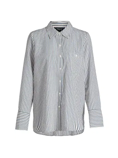 RAILS Women's Beck Striped Woven Shirt - Blue Stripe | Thumbnail 1