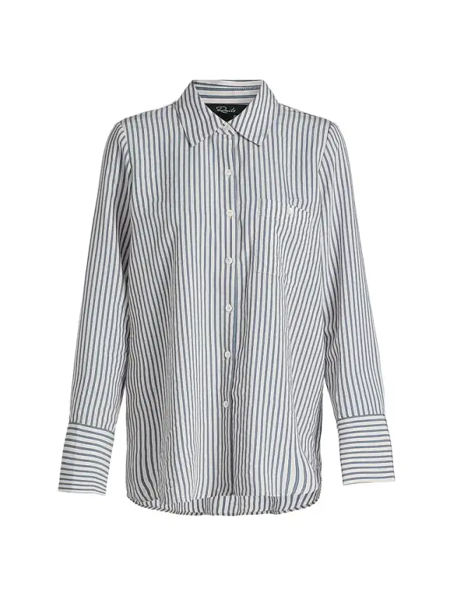 RAILS Women's Beck Striped Woven Shirt - Blue Stripe