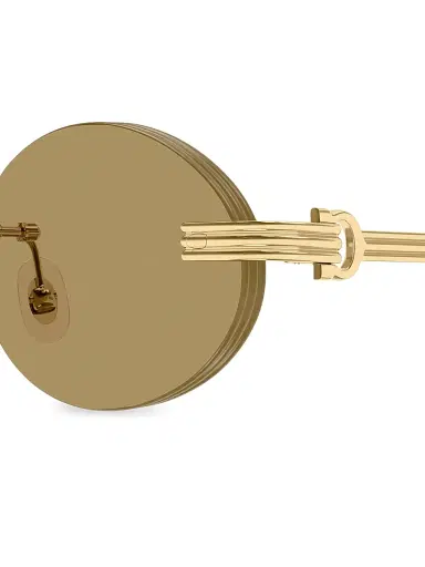 Cartier Women's Première de 53MM 24K-Gold-Plated Rimless Oval Sunglasses | Thumbnail 3 Cartier Women's Première de 53MM 24K-Gold-Plated Rimless Oval Sunglasses | Thumbnail 3