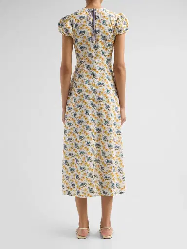 DÔEN Women's Rhodia Printed Midi Dress | Thumbnail 3