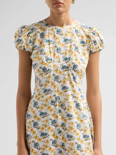 DÔEN Women's Rhodia Printed Midi Dress | Thumbnail 5