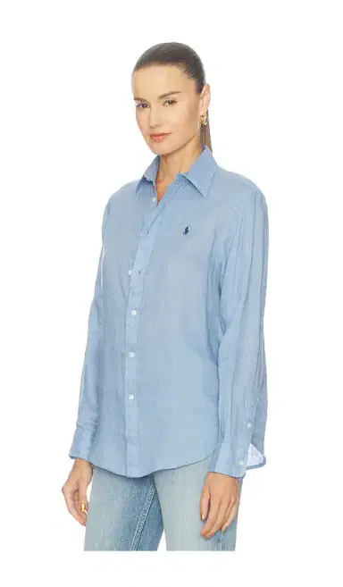 Polo Ralph Lauren Linen Long Sleeve Button Front Shirt | Thumbnail 2