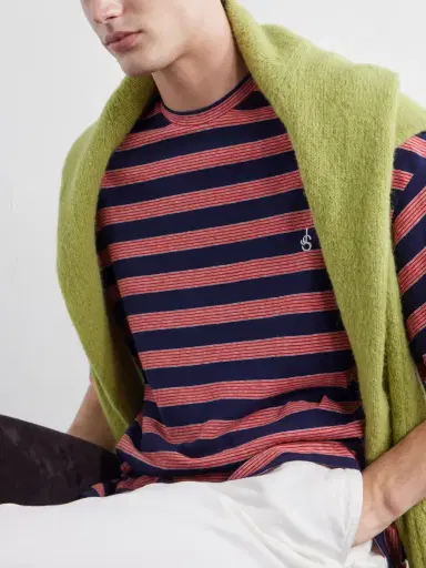 Jil Sander Striped Cotton-Jersey T-Shirt - Men | Thumbnail 5