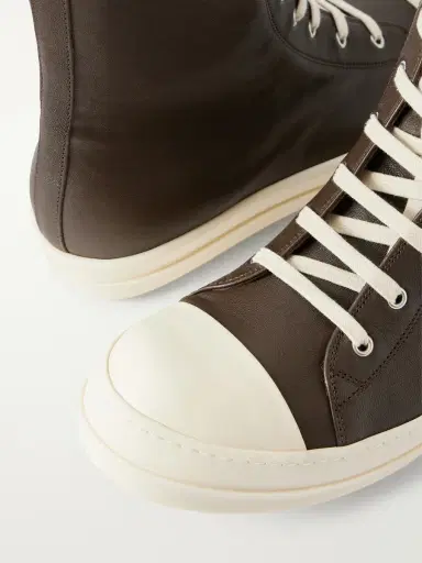 Rick Owens Sneaks Leather Sneakers - Men | Thumbnail 5 Rick Owens Sneaks Leather Sneakers - Men | Thumbnail 5
