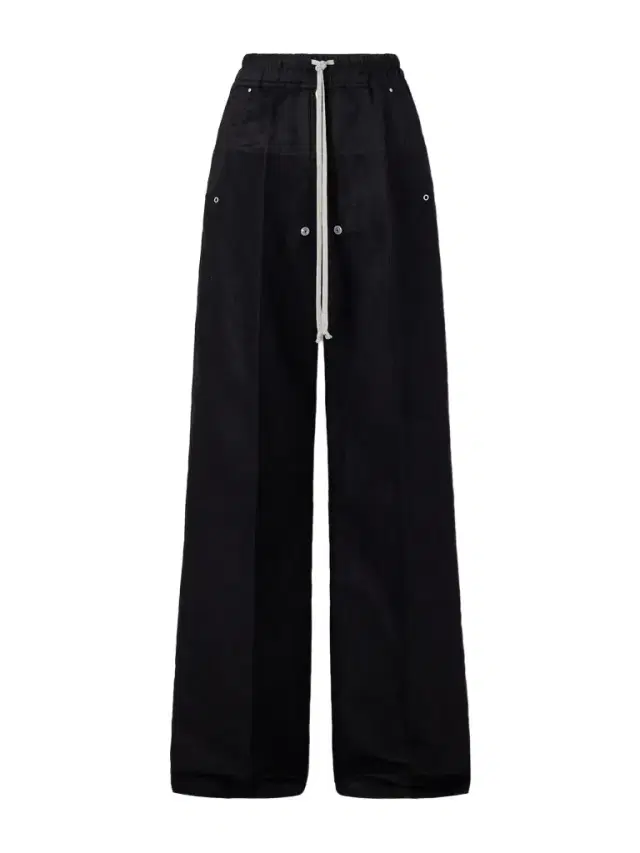 Rick Owens Wide Bela Wide-Leg Flannel Drawstring Trousers - Men