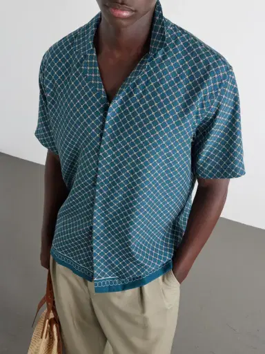 Orlebar Brown Maitan Camp-Collar Printed Lyocell-Poplin Shirt - Men | Thumbnail 5 Orlebar Brown Maitan Camp-Collar Printed Lyocell-Poplin Shirt - Men | Thumbnail 5