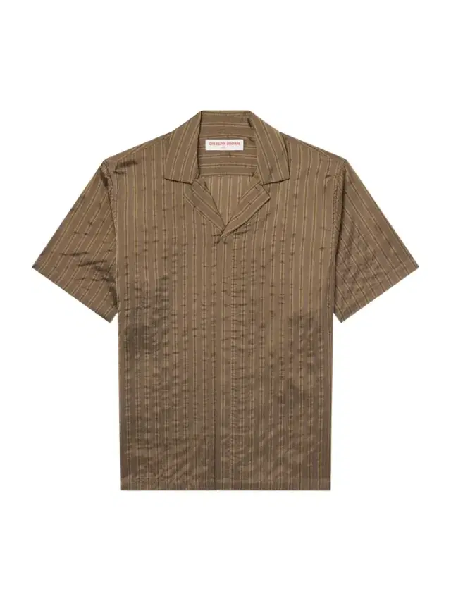 Orlebar Brown Maitan Villa Camp-Collar Striped Woven Shirt - Men