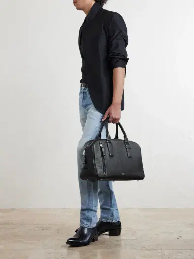 Tom Ford Victor Full-Grain Leather Weekend Bag - Men | Thumbnail 2 Tom Ford Victor Full-Grain Leather Weekend Bag - Men | Thumbnail 2