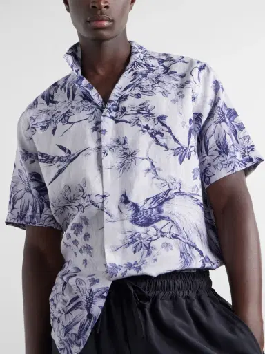 Orlebar Brown Maitan Camp-Collar Printed Linen Shirt - Men | Thumbnail 5 Orlebar Brown Maitan Camp-Collar Printed Linen Shirt - Men | Thumbnail 5