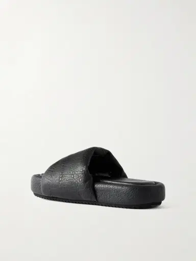 Rick Owens Chancla Full-Grained Leather Slides - Men | Thumbnail 3 Rick Owens Chancla Full-Grained Leather Slides - Men | Thumbnail 3