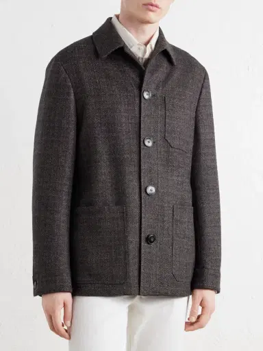 Canali Wool and Cashmere-Blend Chore Jacket - Men | Thumbnail 3 Canali Wool and Cashmere-Blend Chore Jacket - Men | Thumbnail 3