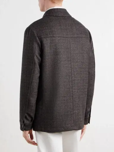 Canali Wool and Cashmere-Blend Chore Jacket - Men | Thumbnail 4 Canali Wool and Cashmere-Blend Chore Jacket - Men | Thumbnail 4